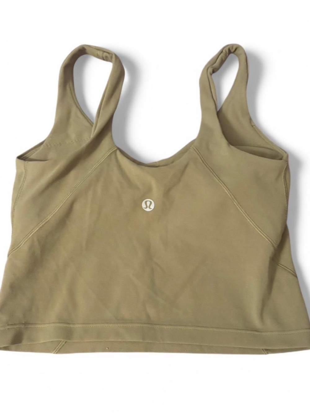 lululemon athletica align A/B cup Army Olive Green Seamless Sports Bra Tank